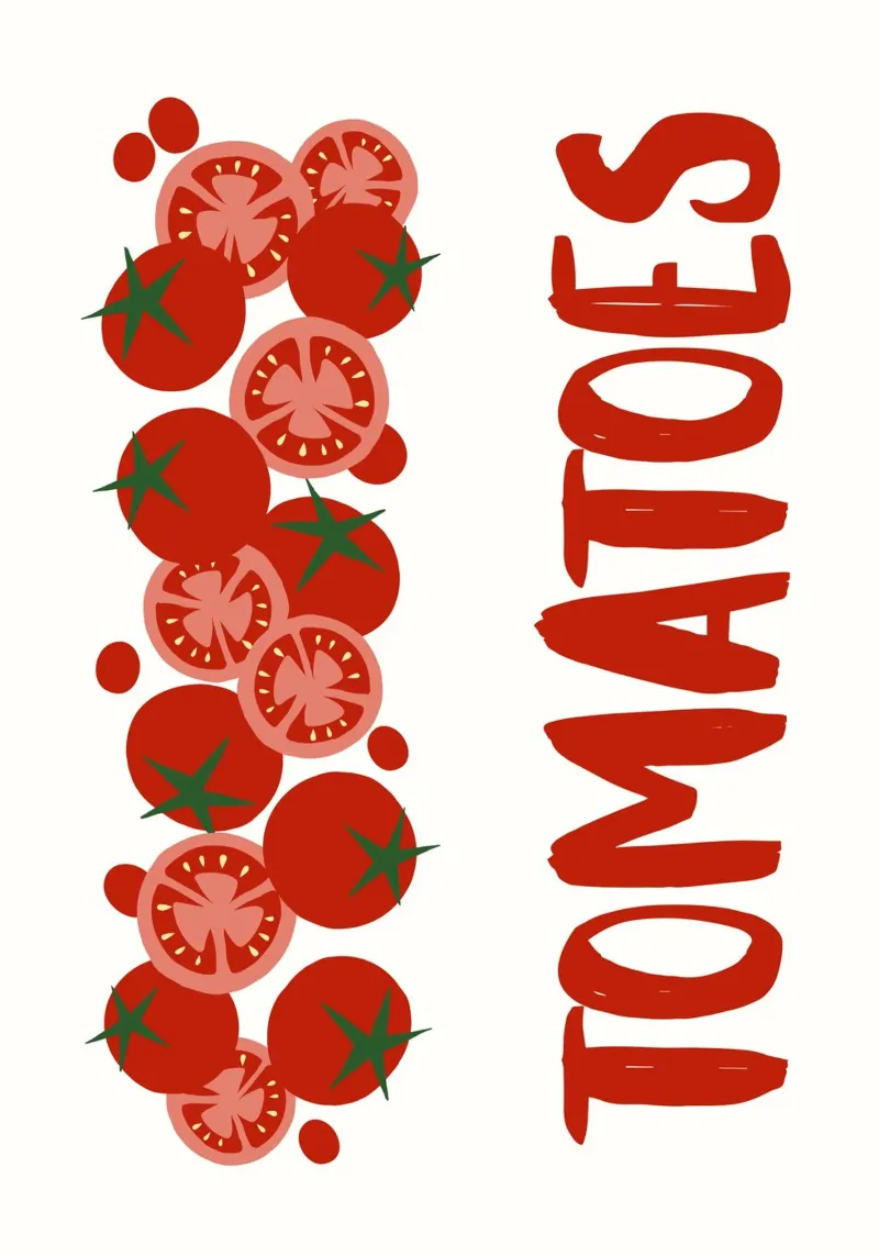 Tomatoes carta hahnemühle da PinkCandyWalls