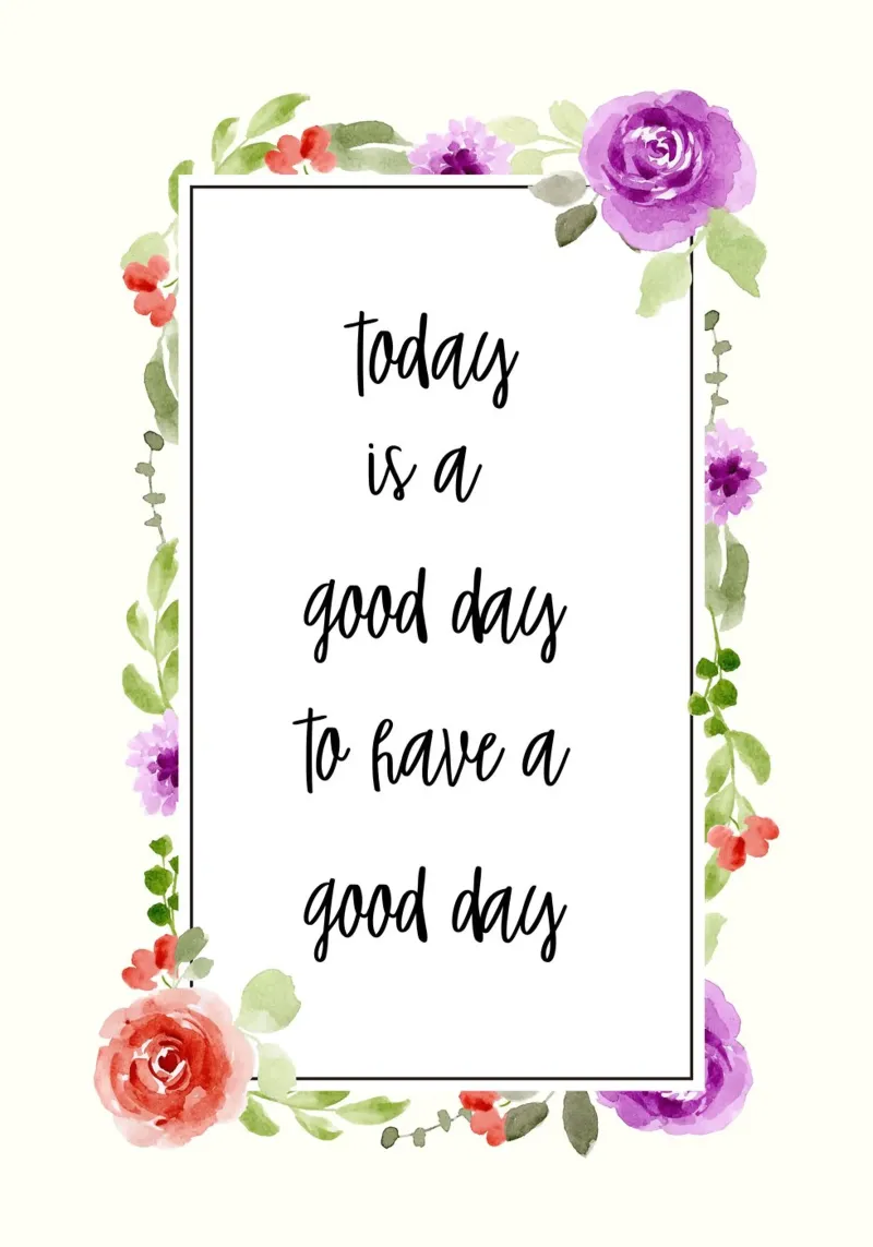 Today is a good day to have a good day canvas van PinkCandyWalls
