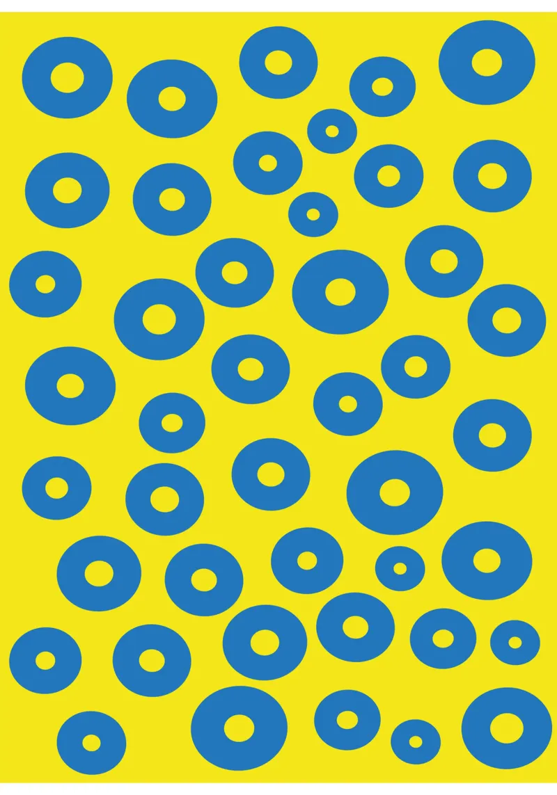 círculo rana huevo vector color poster de Plumpz