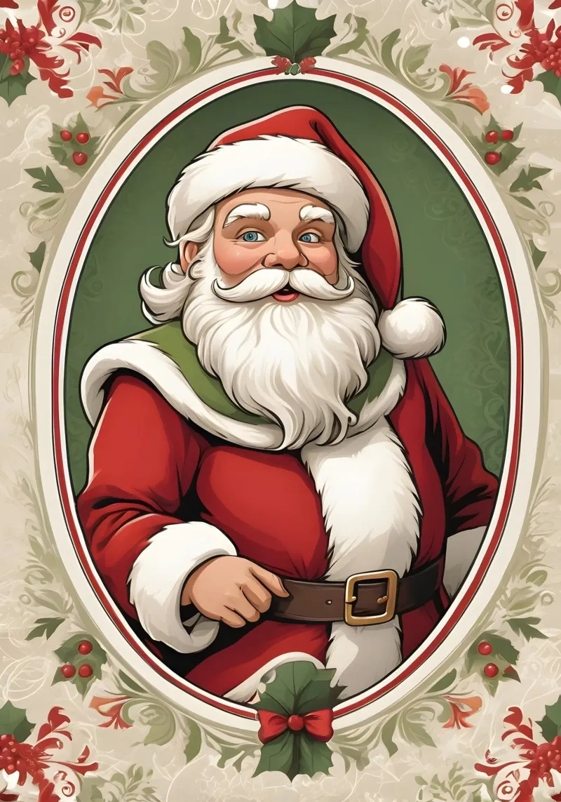 Babbo Natale pellicola backlit da Twinkle & Thread