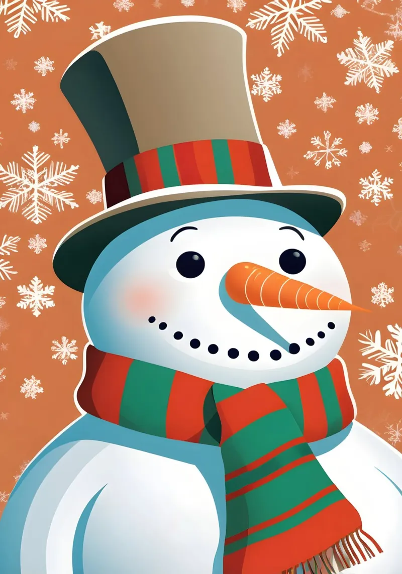 Pupazzo di neve di Natale pellicola backlit da Twinkle & Thread