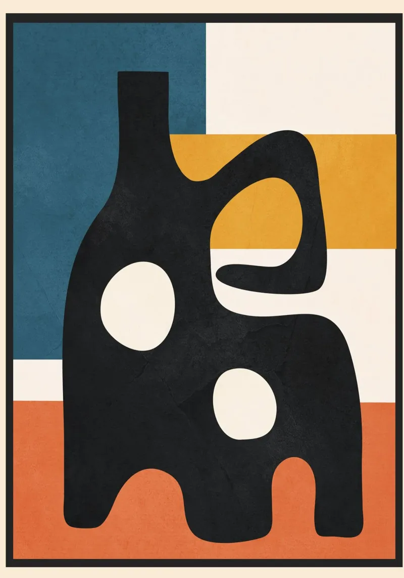 Abstract Art Vase 3 alluminio dibond da Flow Line