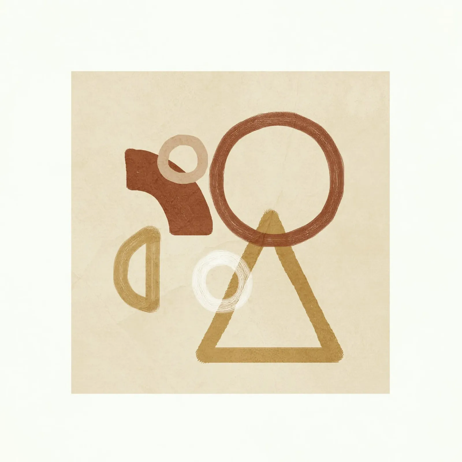 Minimal Geometric Shapes II poster da Flow Line