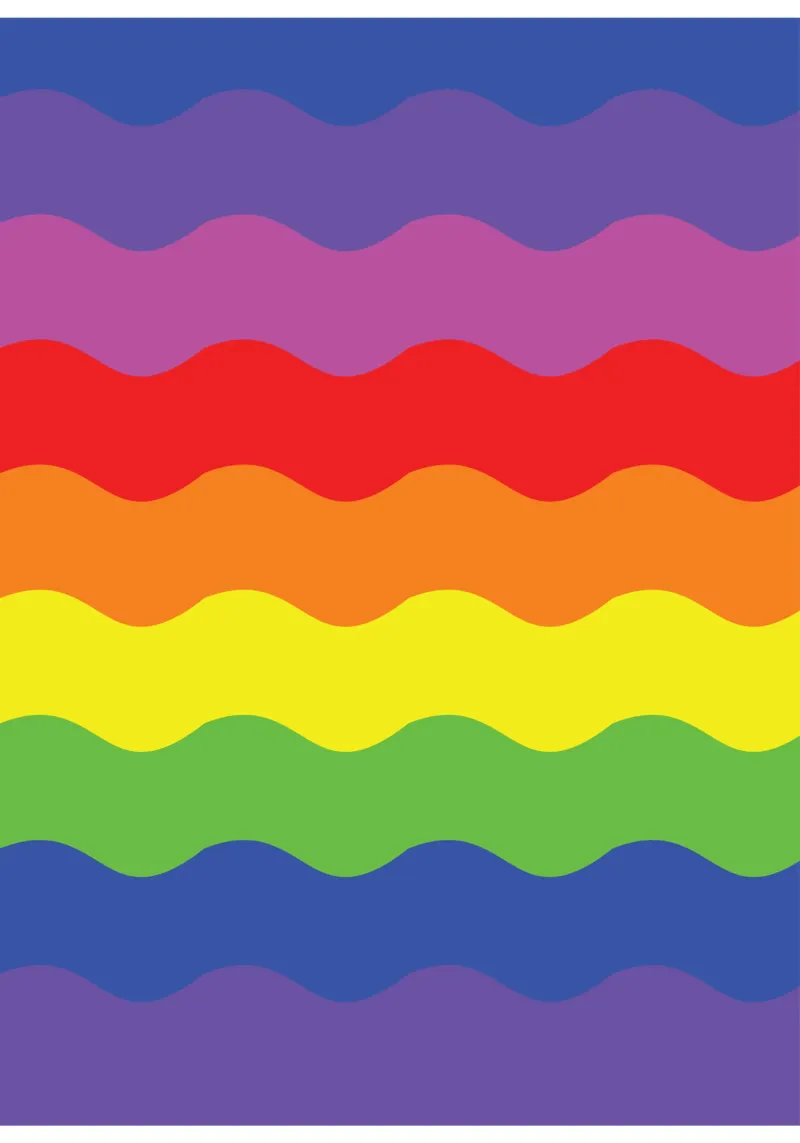 onda arco iris vector color metacrilato de Plumpz