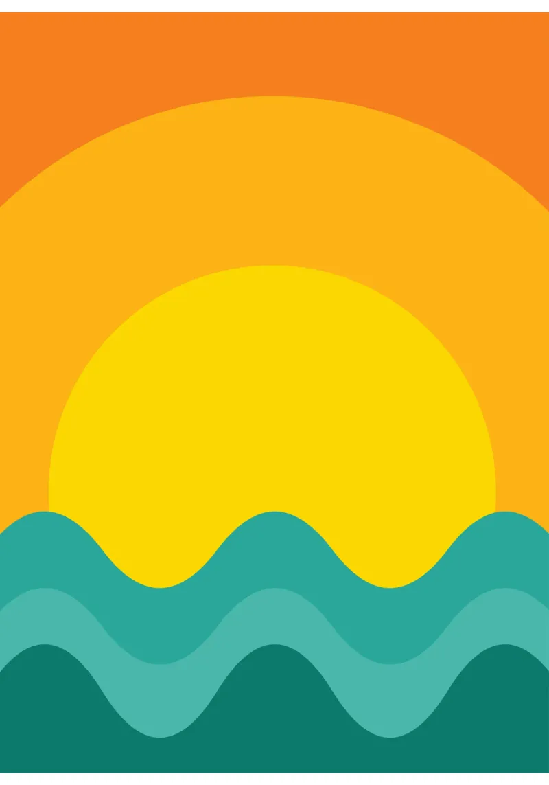 sunset color vector canvas by Plumpz
