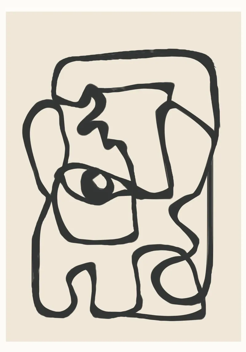 Minimal Abstract Art 1 metacrilato de Nadjaa