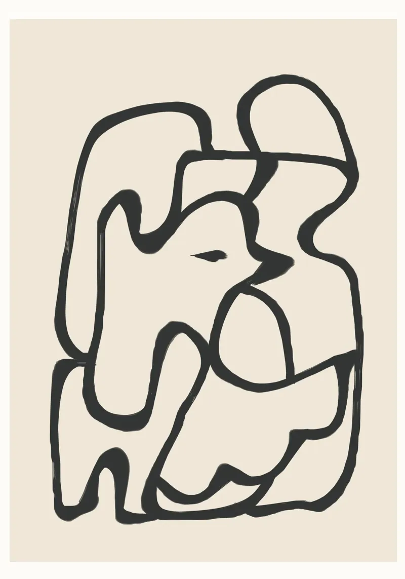 Minimal Abstract Art 6 metacrilato de Nadjaa