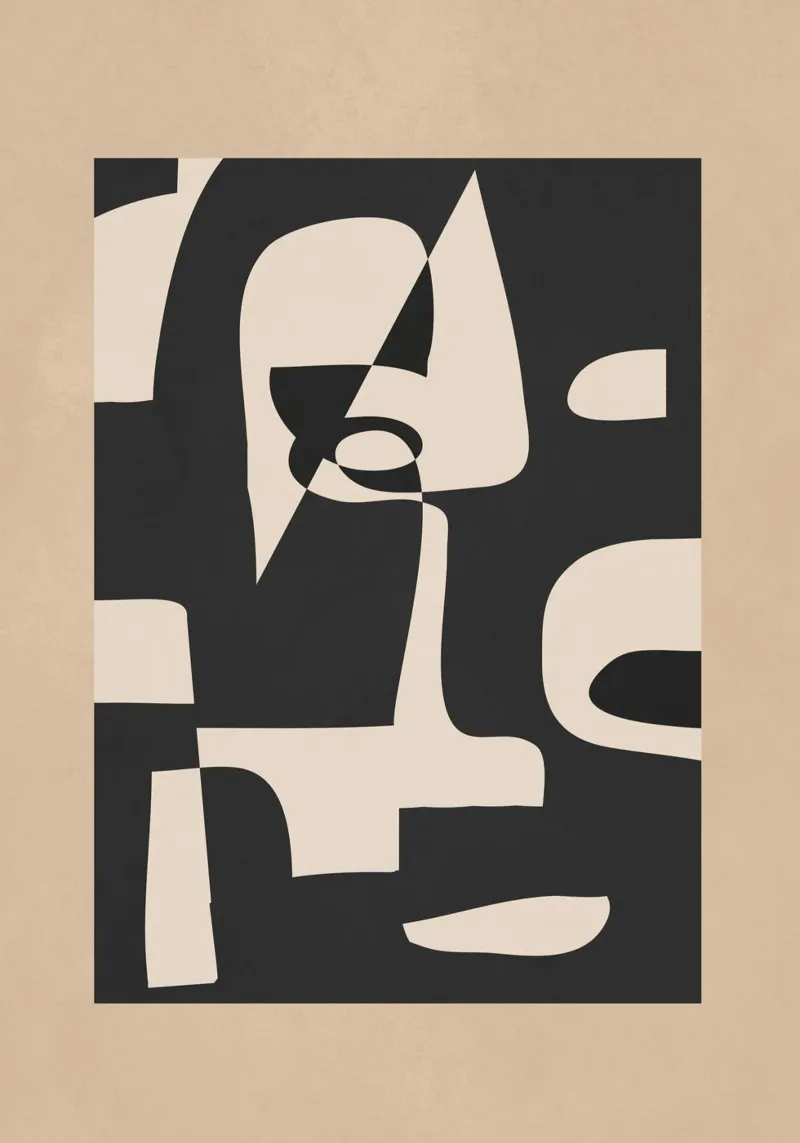 Modern Abstract Minimal Art 1 Hahnemühle von Nadjaa