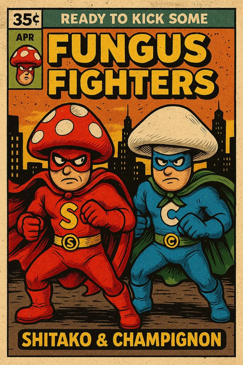 FUNGUS FIGHTERS - Fresh Supes On The Block plexiglass da Vintage Van Gogh