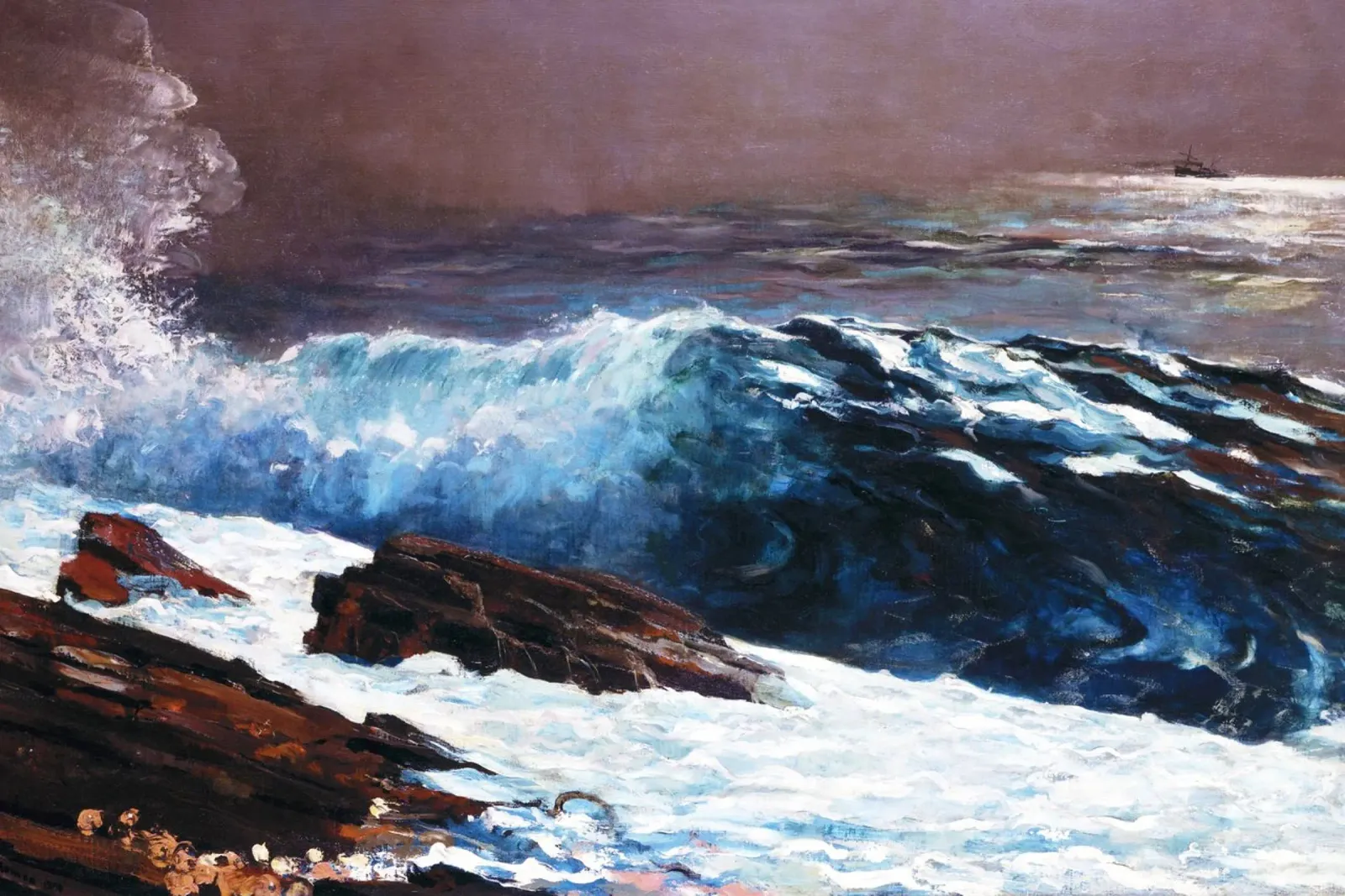 Winslow Homer’s Sunlight on the Coast carta hahnemühle da Venus Art