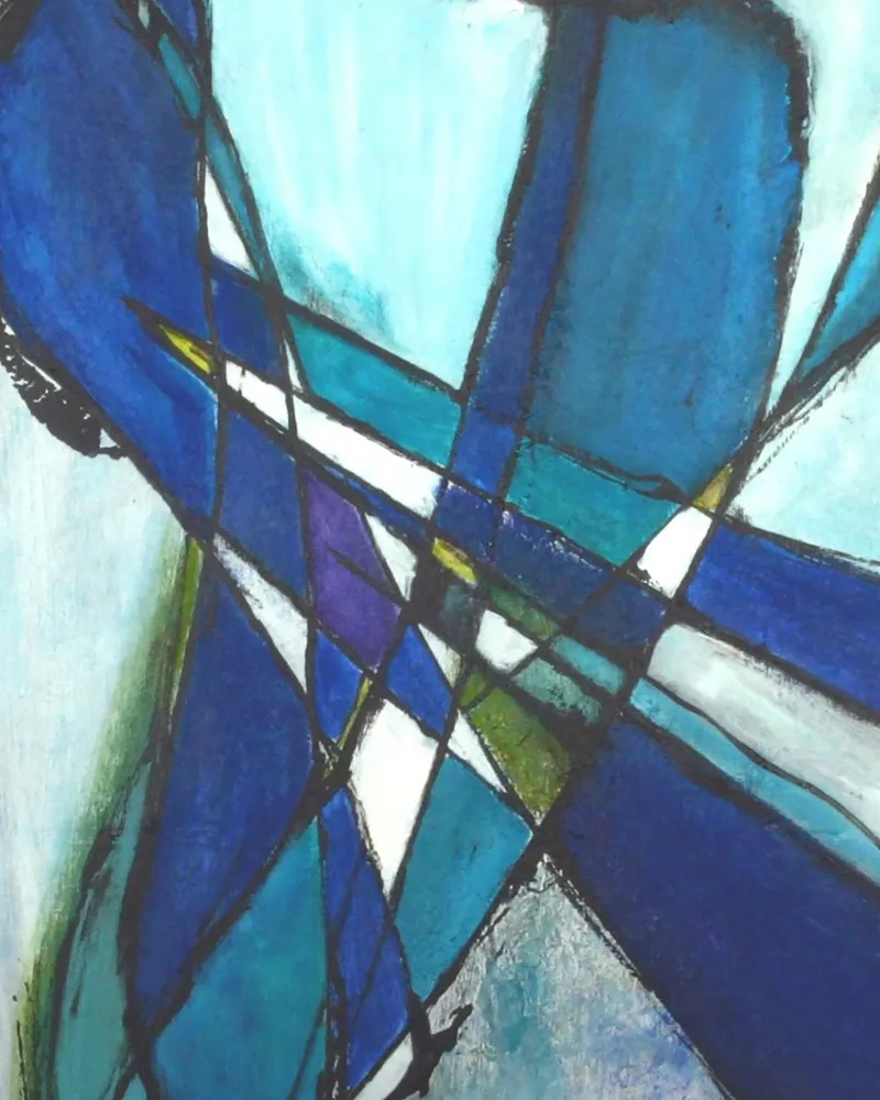 Design in Blau carta hahnemühle da Anita Gewald