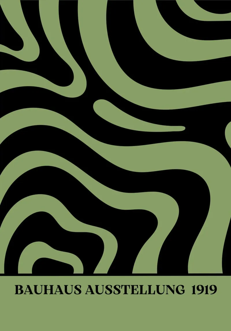 Retro Fluid Swirls: Earth Tone Psychedelic Abstract canvas by Grungeo