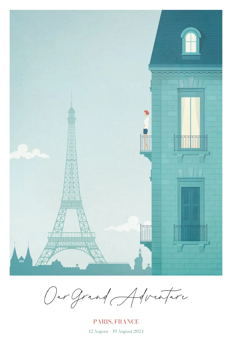 Stampa personalizzata di Parigi poster da Henry Rivers