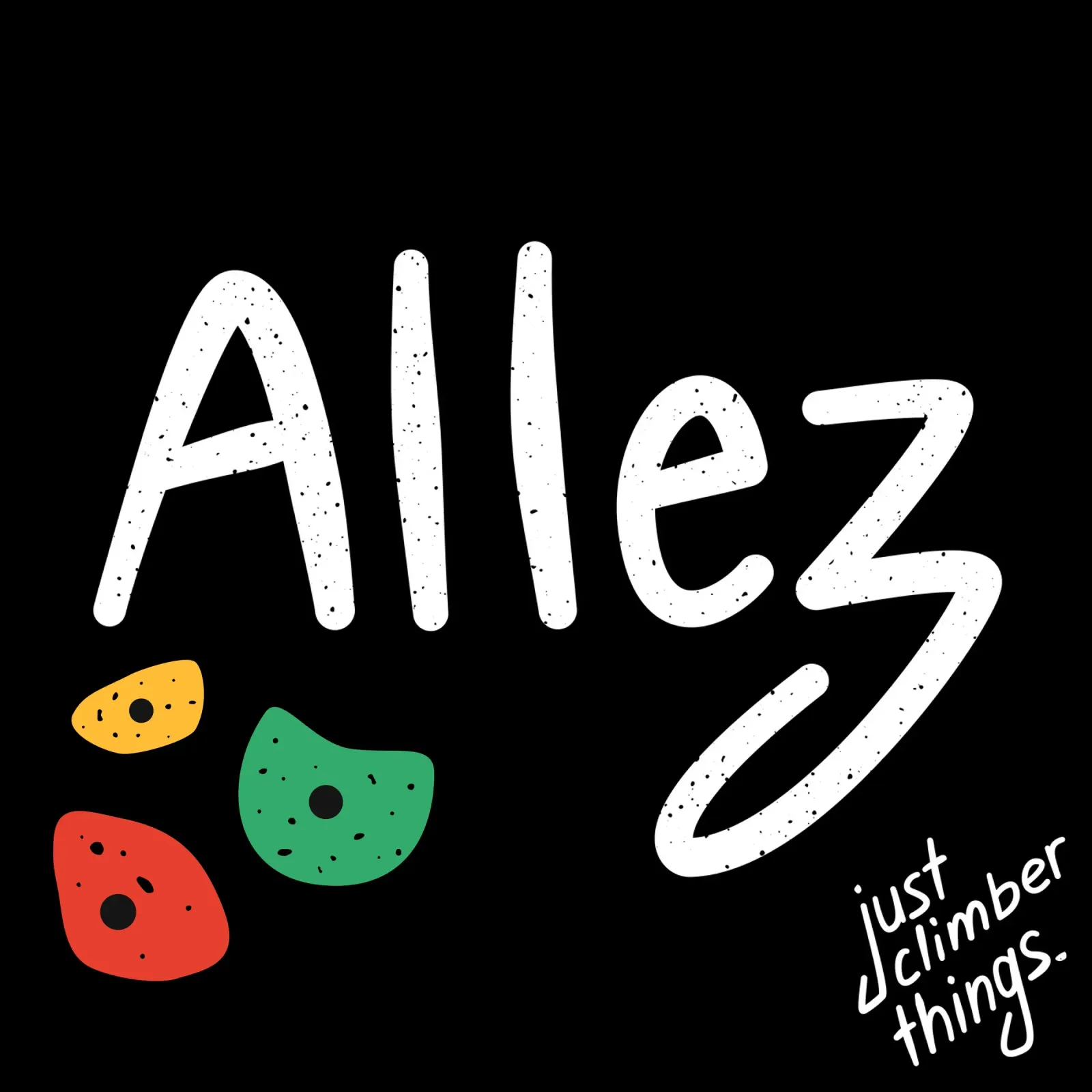 Allez - French Bouldering Motivation poster with plastic frame by justclimberthings