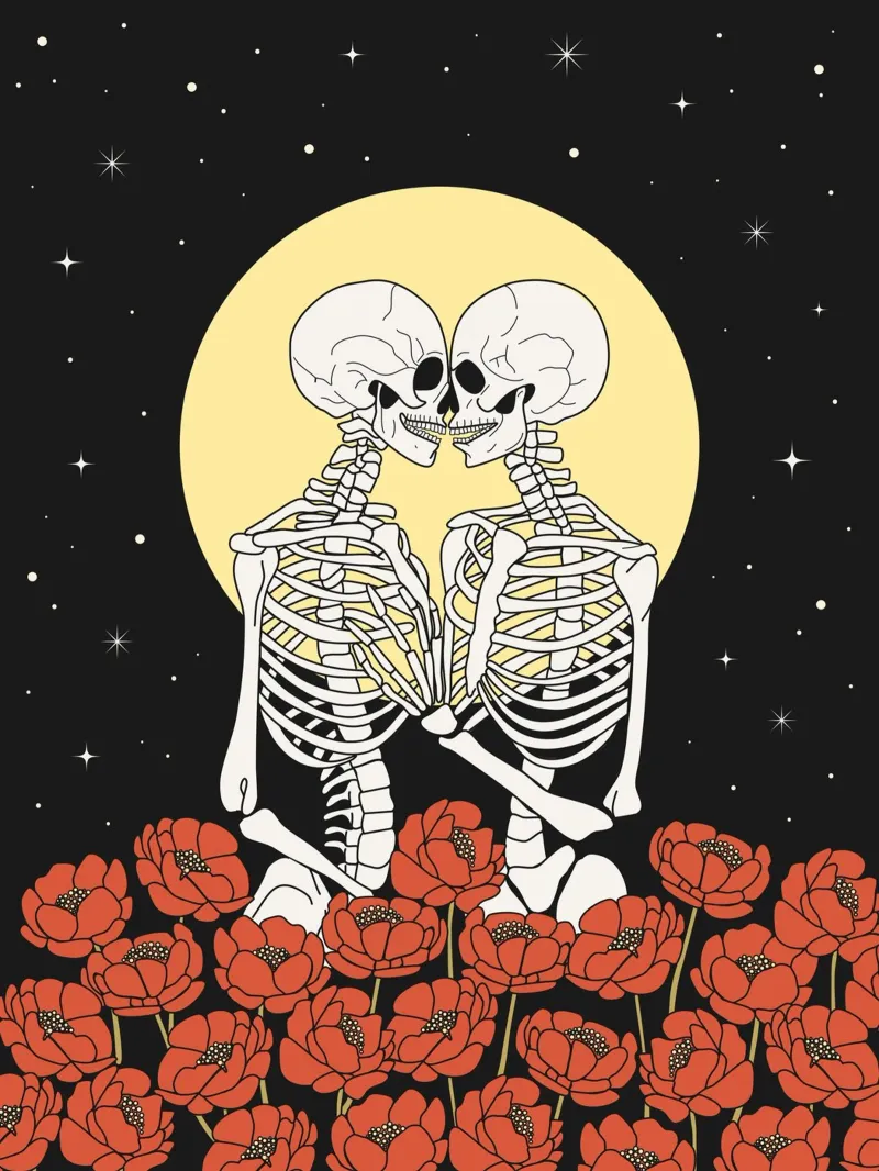 The Skeleton Lovers hahnemühle by cafelab