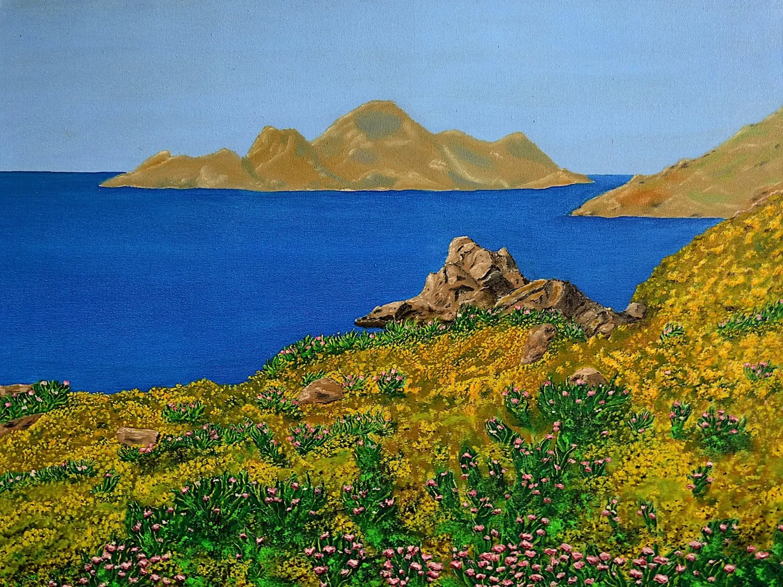 L'isola della bellezza. carta hahnemühle da Thierry Vobmann Abstract painting