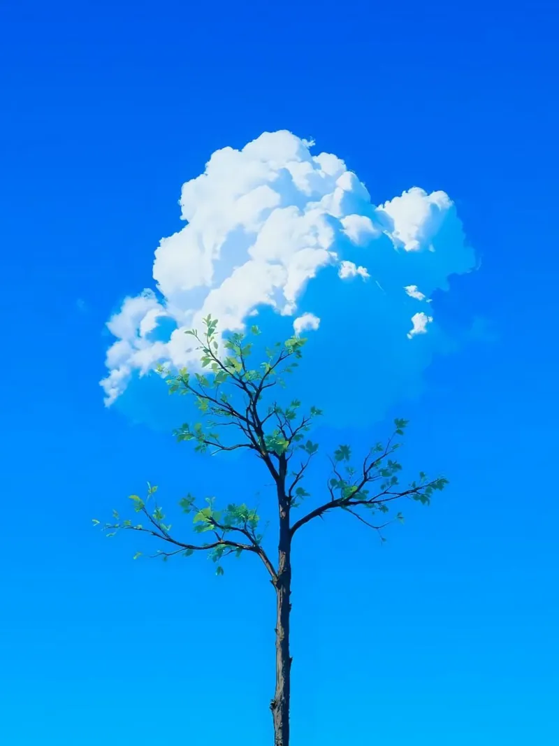 tree and cloud carta hahnemühle da scoten