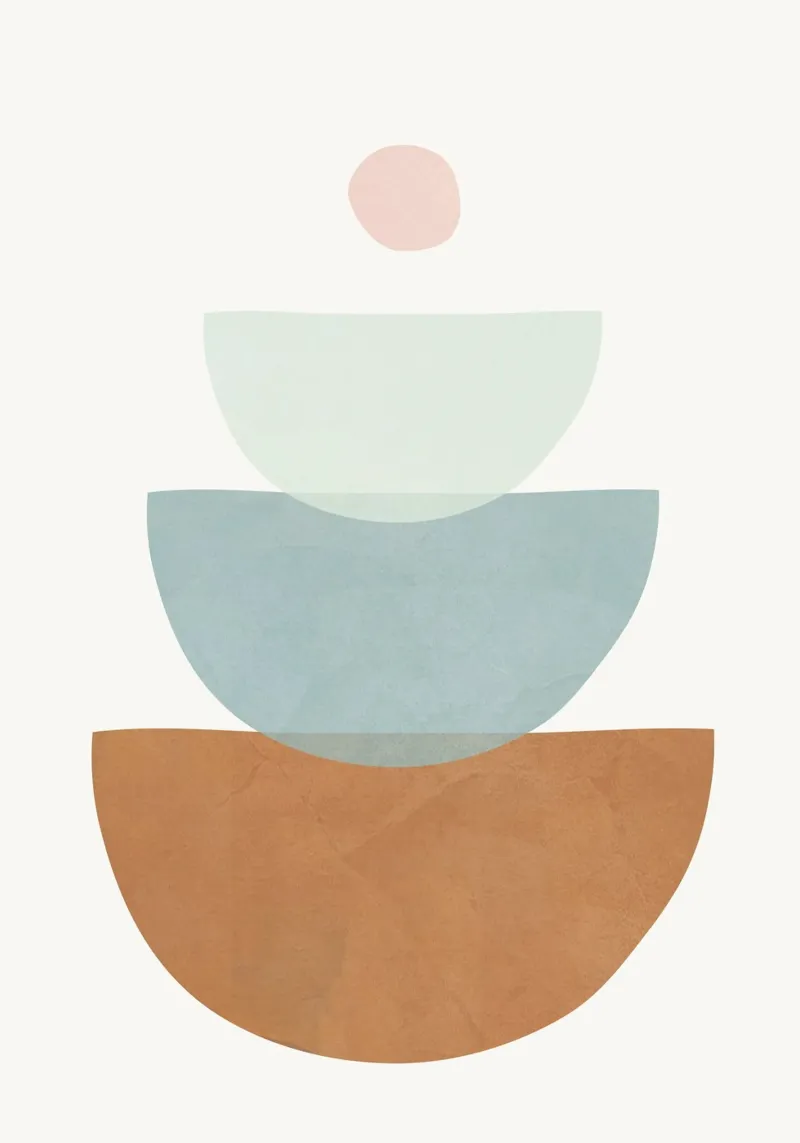 Soft Abstract Shapes 11 hahnemühle van Flow Line
