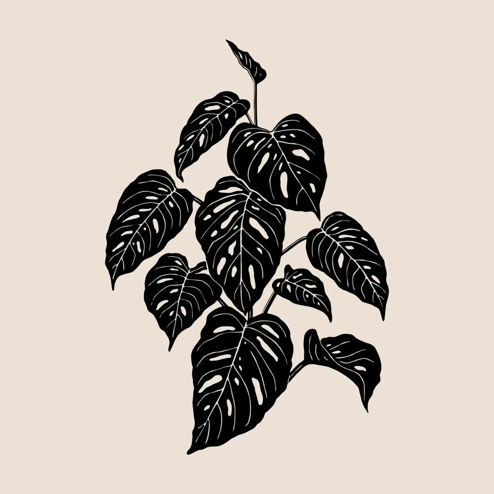 Monochromatic Foliage carta hahnemühle da Vivi Nicolin