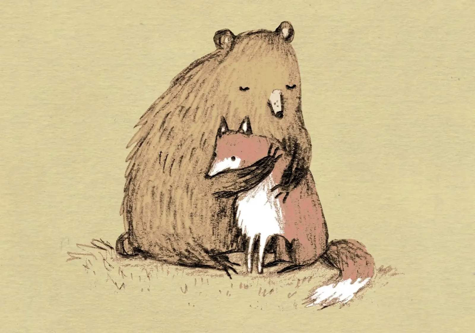 Abbracci del Grizzly tela da HARU HARU