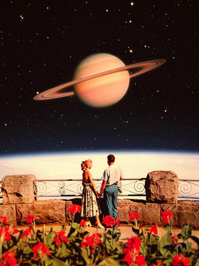 Space Love canvas by Taudalpoi