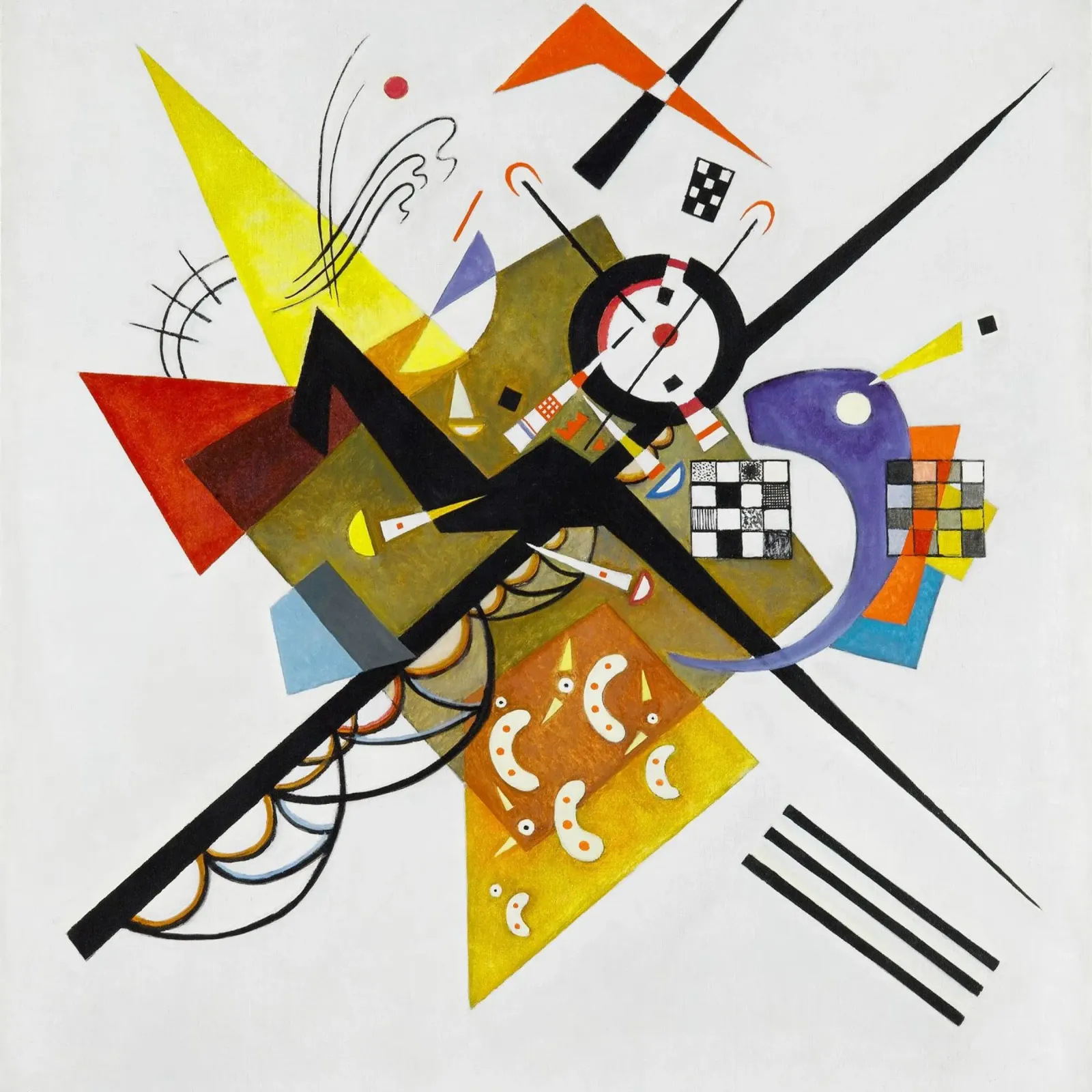 Wassily Kandinsky’s Auf Weiß II (On White II) alluminio dibond da Venus Art