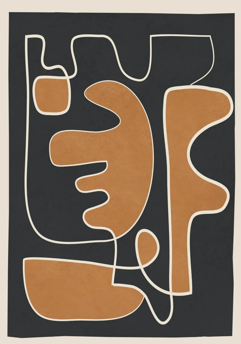 Contours of Thought 1 poster da Nadjaa