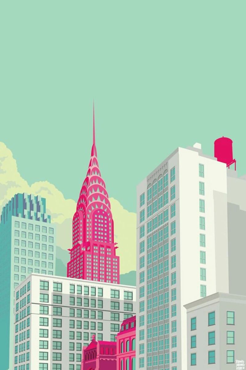 Park Avenue New York City poster by Remko Heemskerk