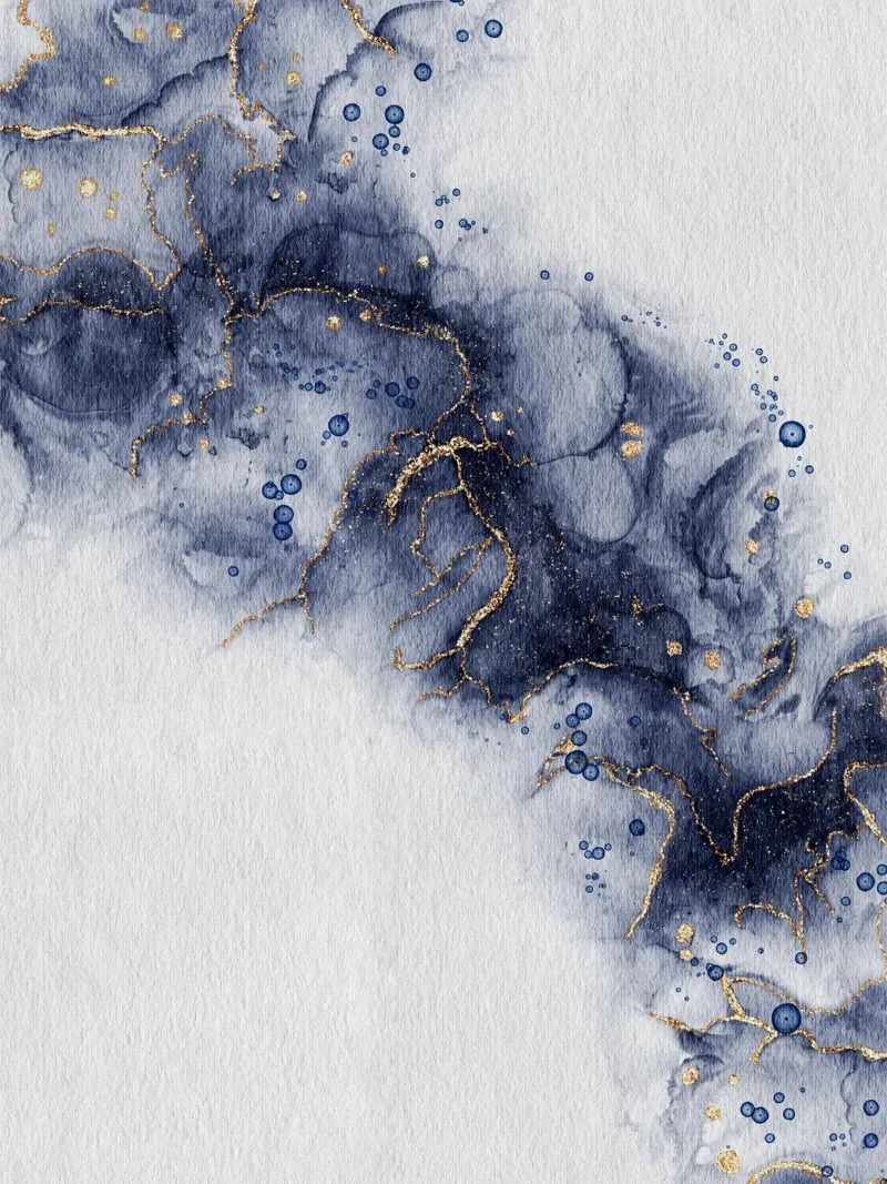 Cosmic Indigo Geode poster da LisaArtes