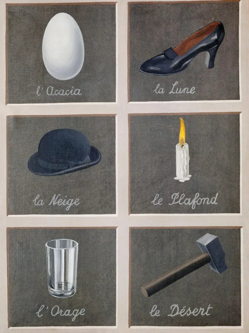 René Magritte’s The Interpretation of Dreams pannello forex da Classic Art Prints