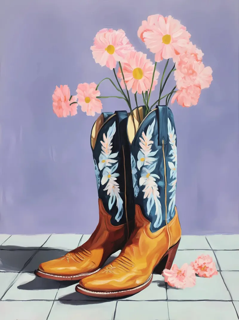Botas de vaquera metacrilato de IamHomeStudio