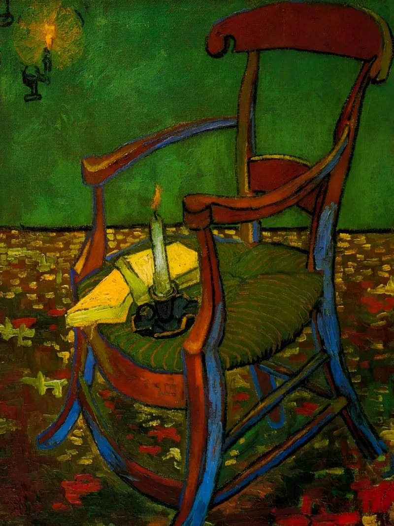 Vincent van Gogh - La poltrona di Paul Gauguin, 1888 pellicola backlit da William Store