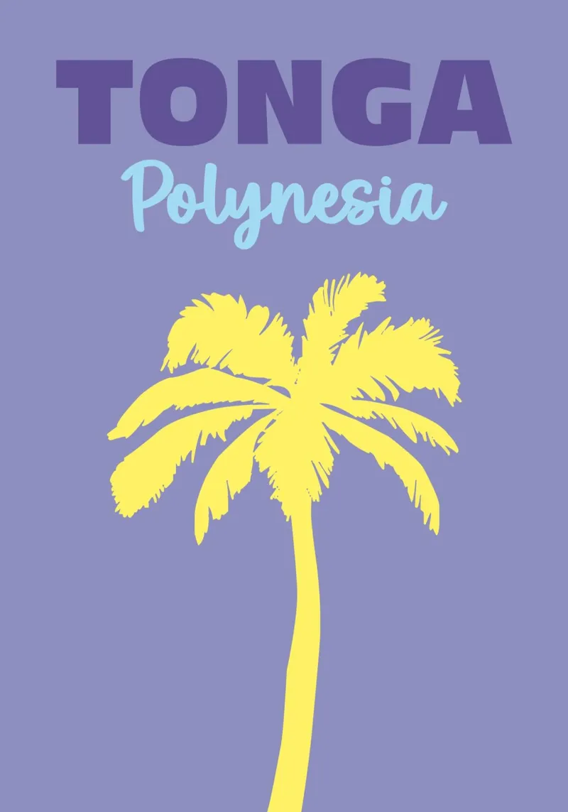 Tonga, Polinesia plexiglass da Art Fart