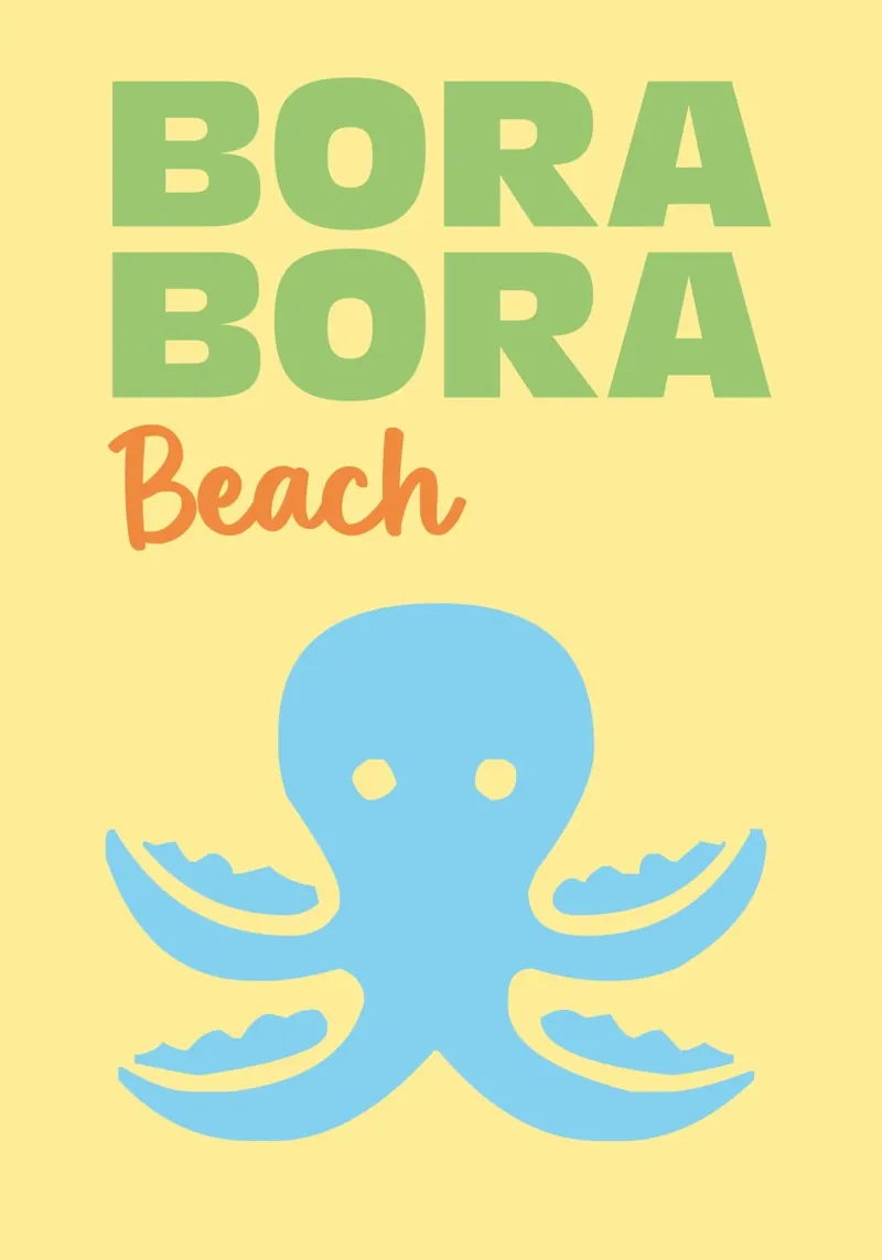 Bora Bora Beach plexiglass da Art Fart