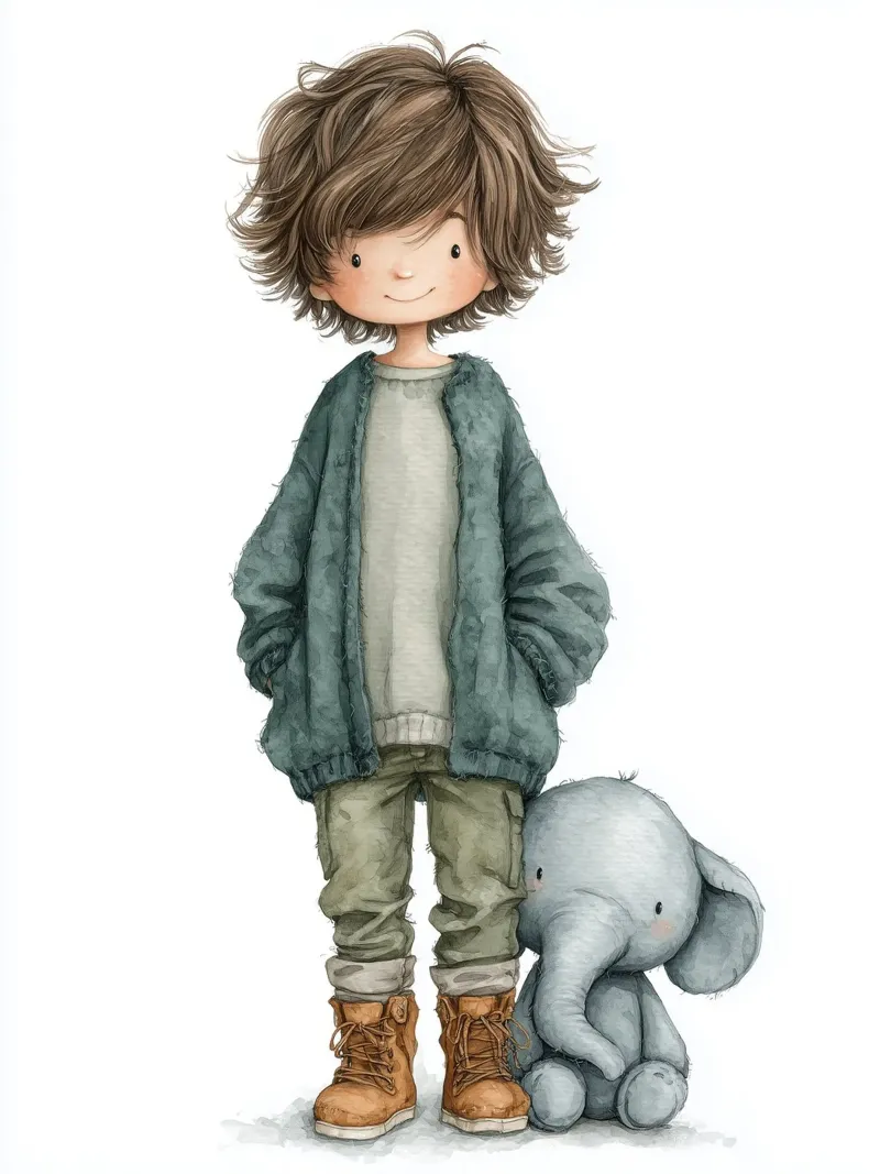 Poster per la cameretta di un ragazzo con elefante carta hahnemühle da Kid’s Dream