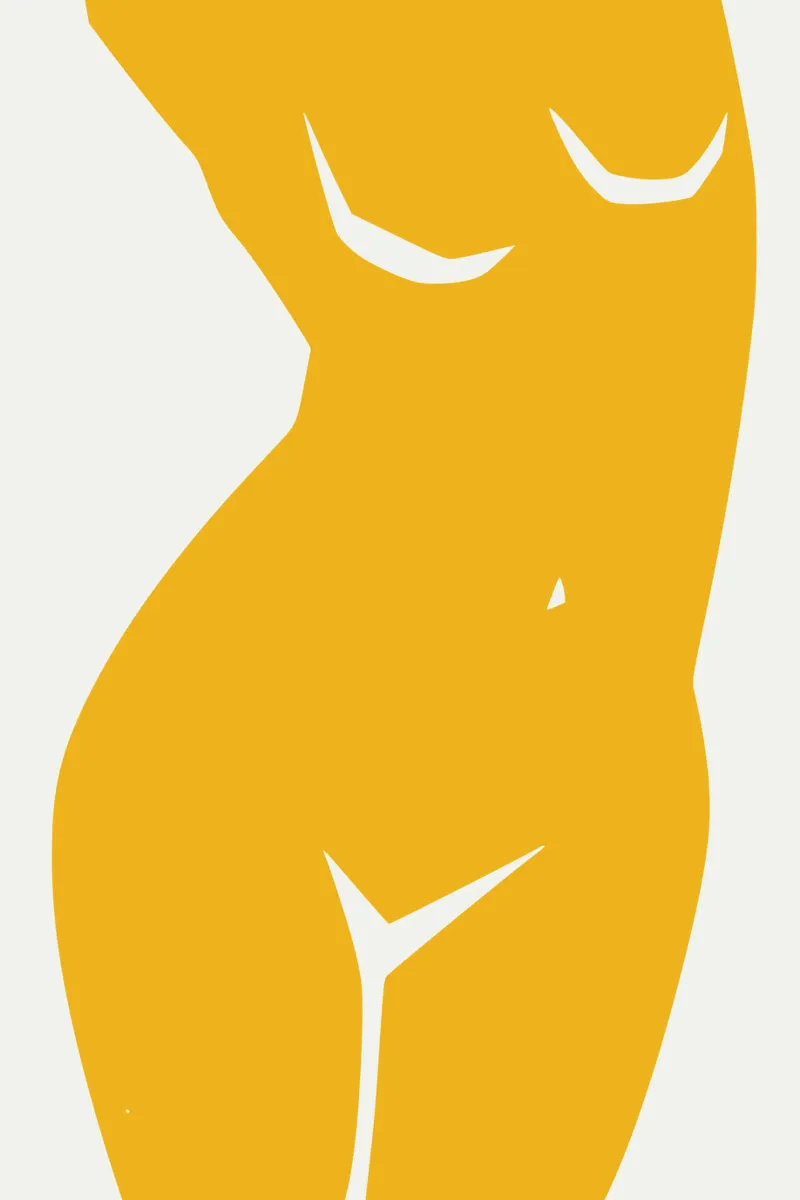 Figuratif en jaune 02 hahnemühle de Little Dean