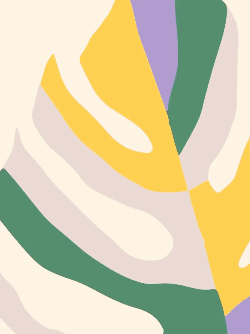 Monstera colorata carta hahnemühle da Little Dean