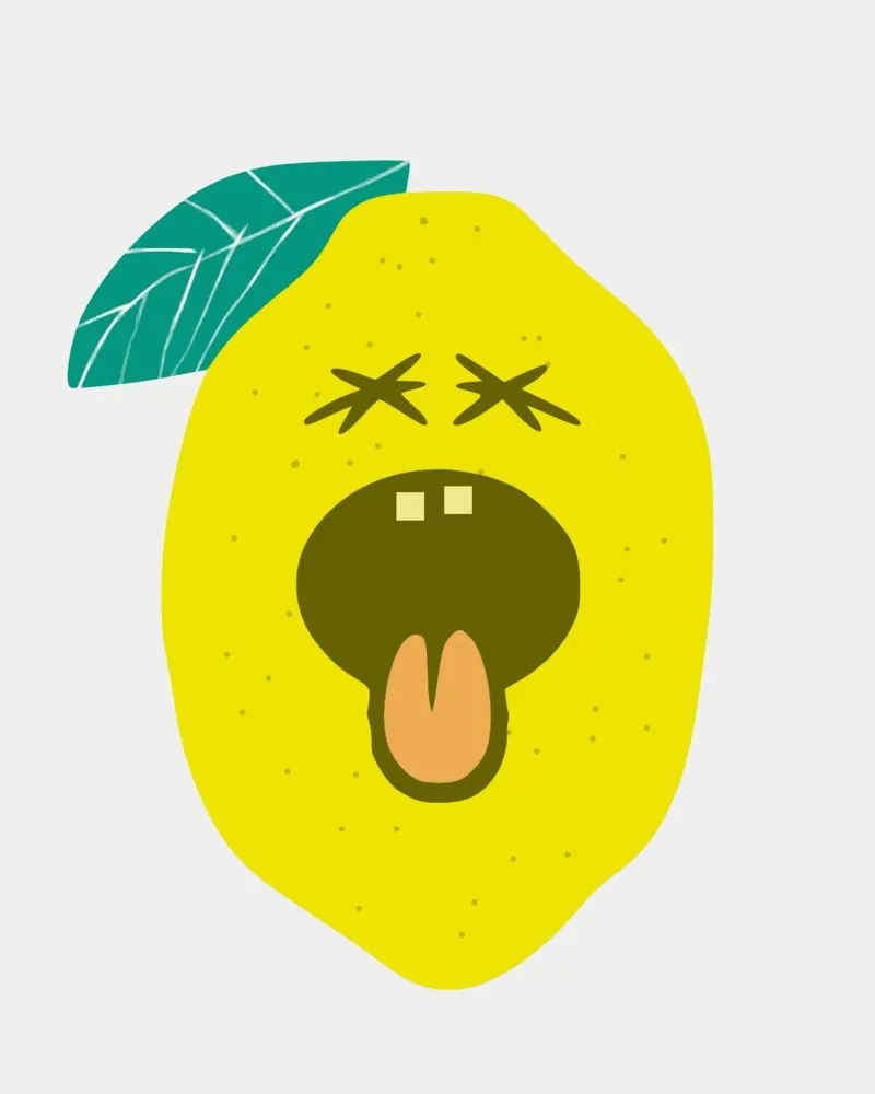Sour lemon Hahnemühle von Little Dean
