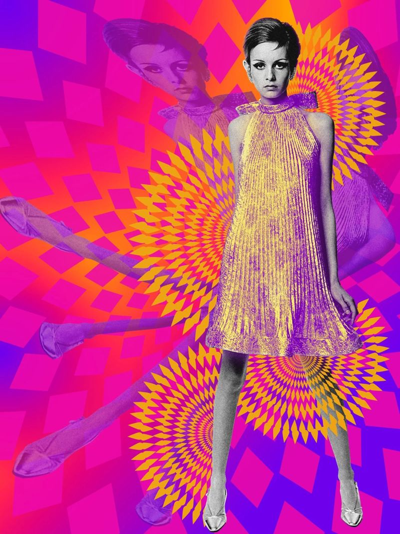Supermodel Twiggy 1 - Supermodels of the Sixties Series metacrilato de DesmondBates