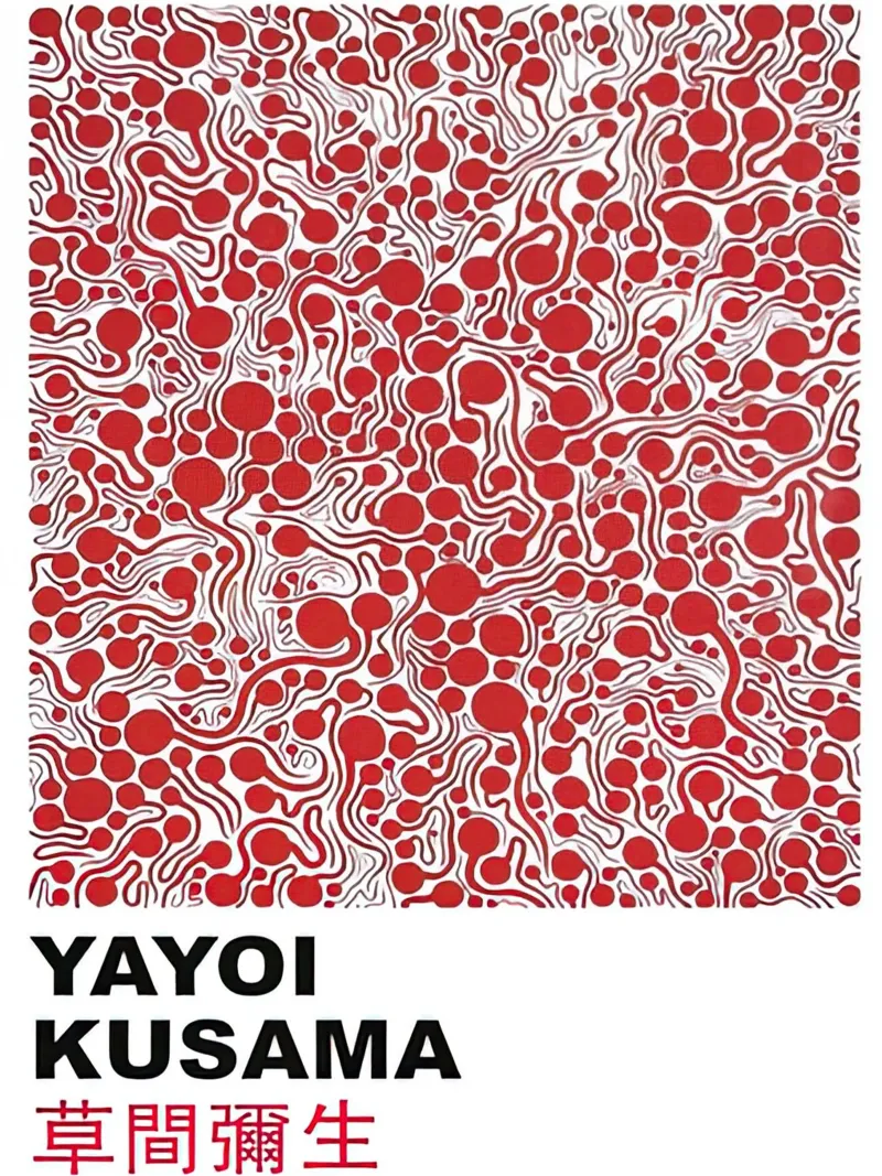 Bolla rossa Yayoi Kusama pellicola backlit da Test Store