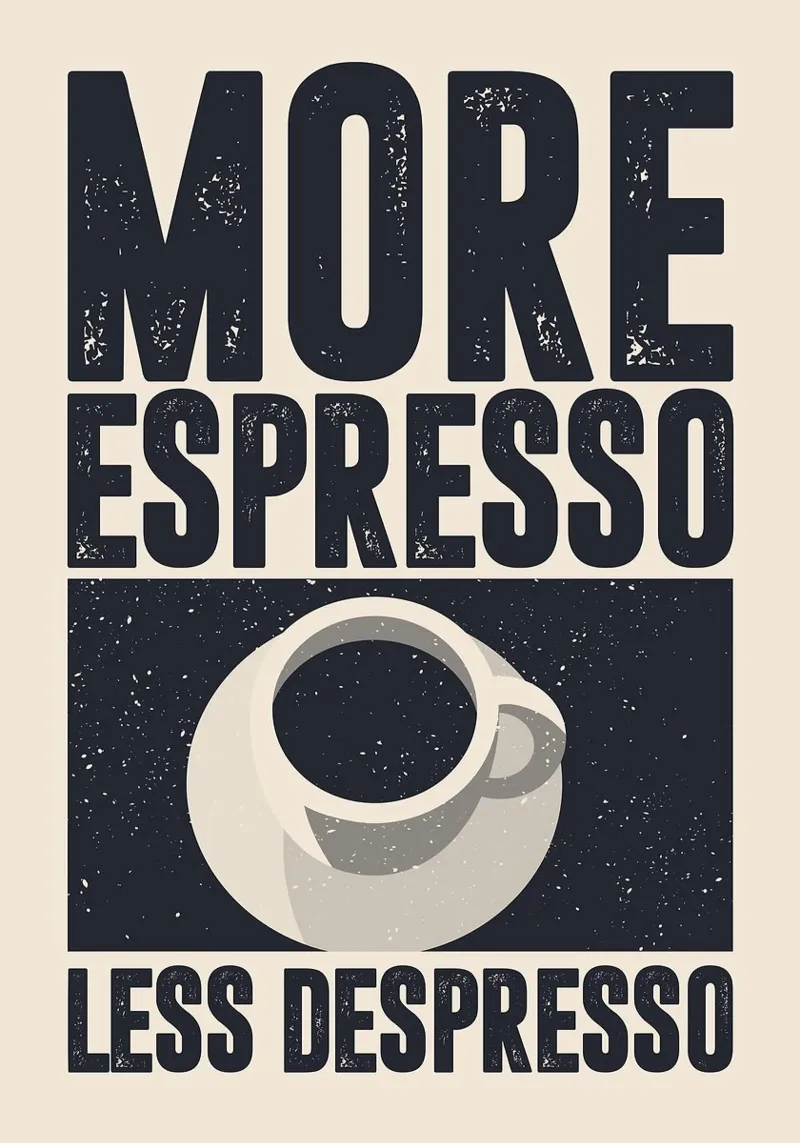 More Espresso, Less Despresso carta hahnemühle da apple crumble