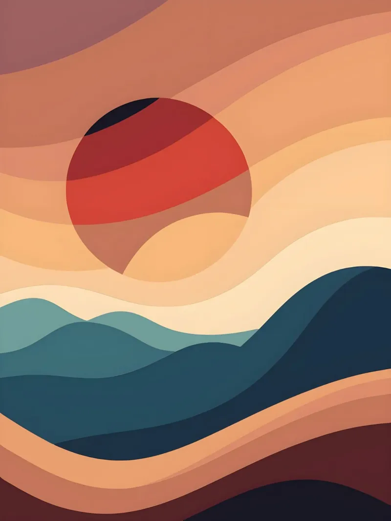 Sunset Serenity canvas by Artistic-shop