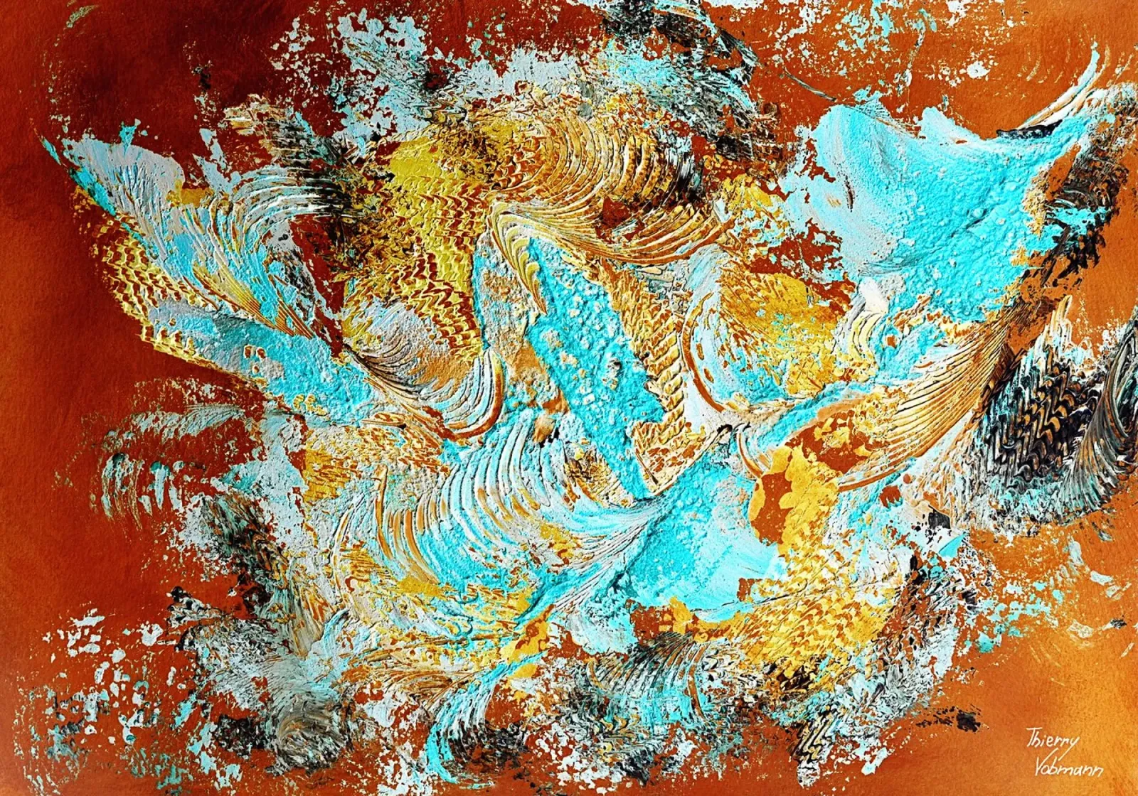 IDEAL GIFT 96 invers. pellicola backlit da Thierry Vobmann Abstract painting