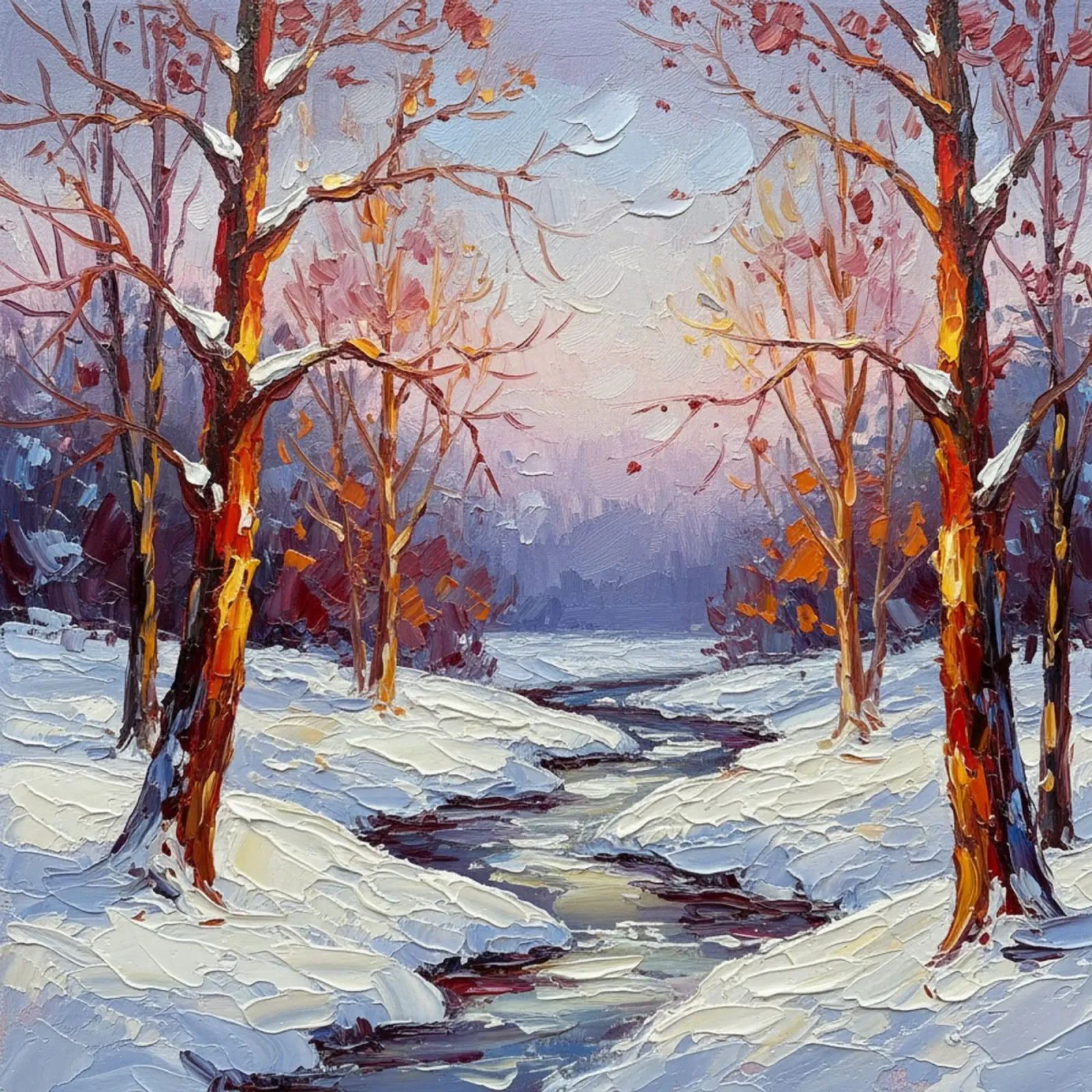 L'abbraccio dorato dell'inverno: pellicola backlit da Artistic-shop