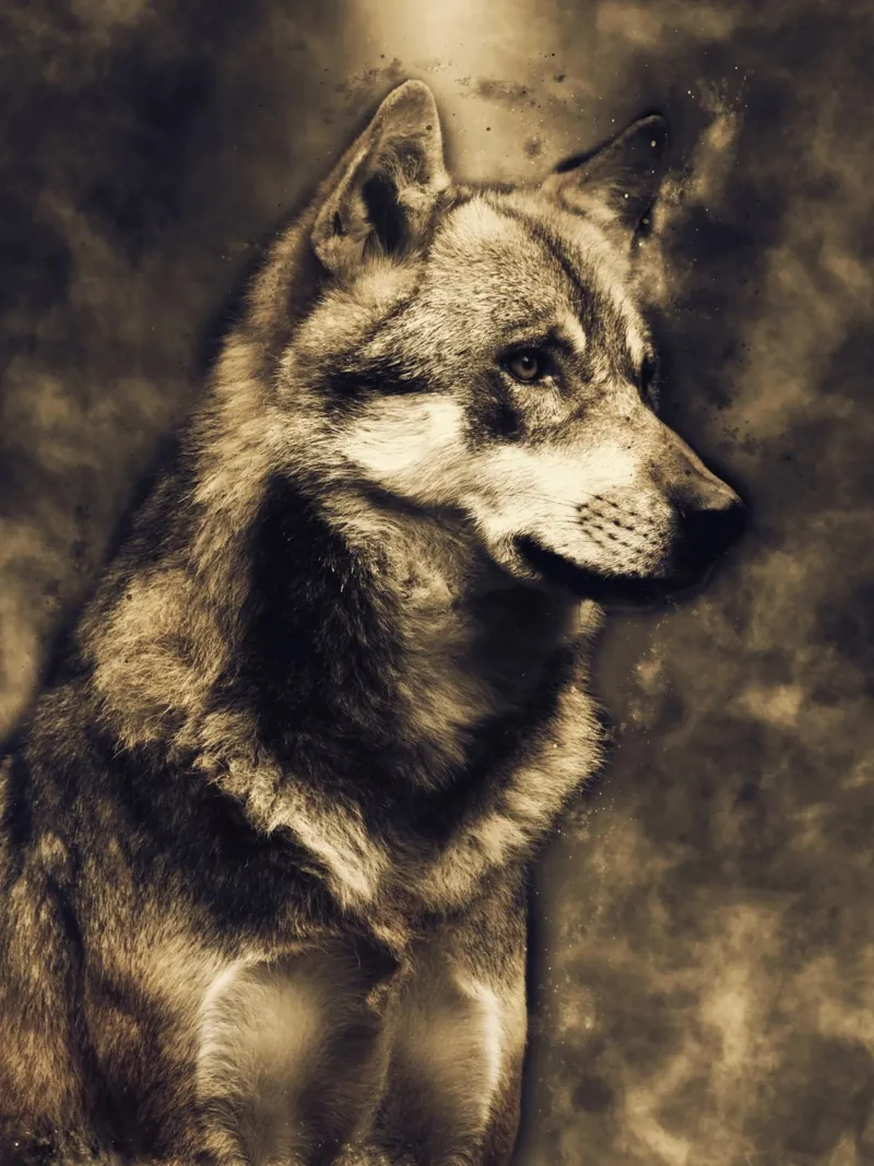 Wolf 3 pellicola backlit da Mateo