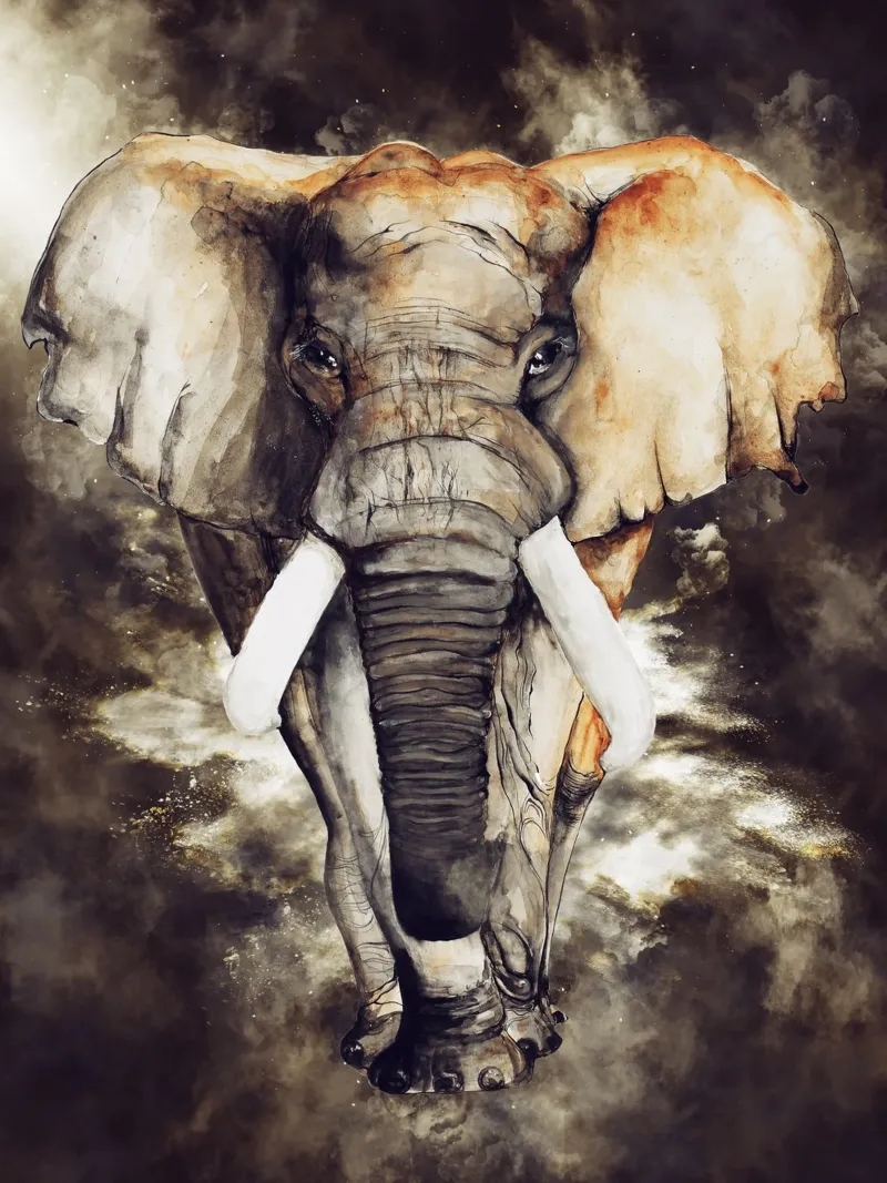 Elephant carta hahnemühle da Mateo