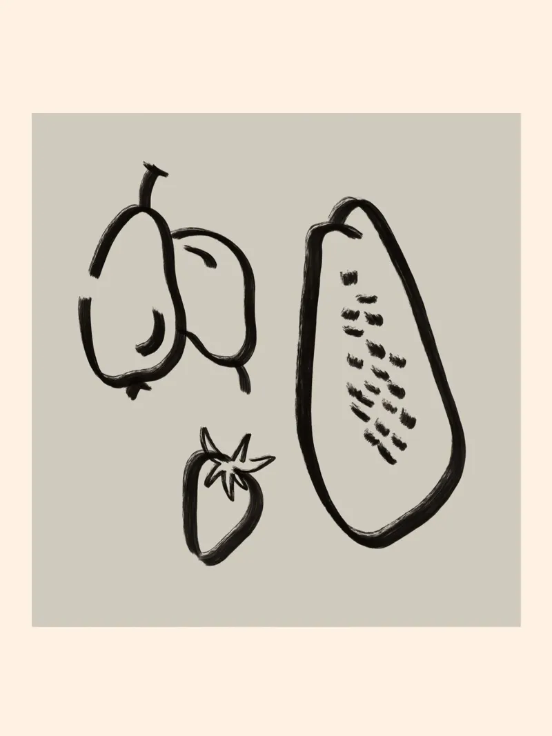 Daily Fruits plexiglass da treechild