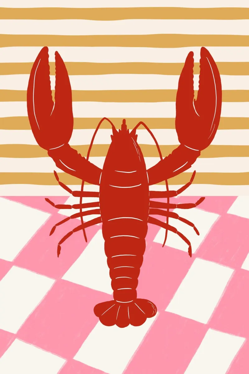Fresh Lobster alluminio dibond da treechild