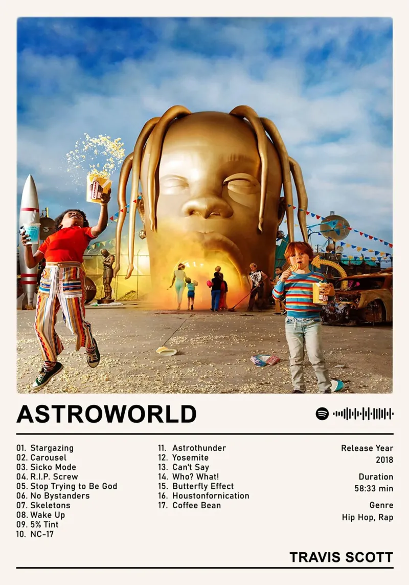 Astroworld alluminio dibond da Booth Jordan