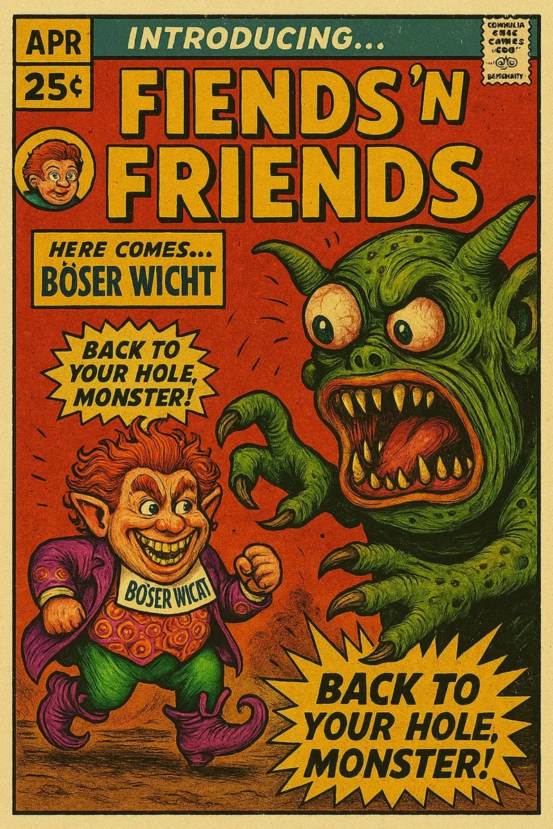 BÖSER WICHT -FIENDS AND FRIENDS - Fresh Supes On The Block pellicola backlit da Vintage Van Gogh